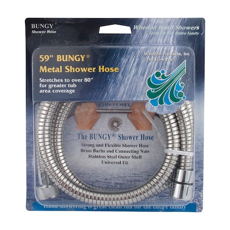 Whedon Hand Showers Whedon BUNGY Chrome Stainless Steel 59 in. Shower Hose AF205C